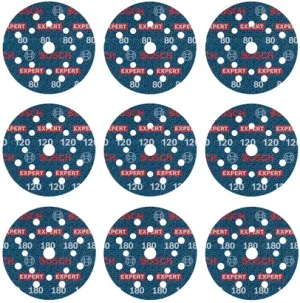 BOSCH EXPERT O780 Foil Zımpara 125mm Set 9'lu 80K/120K/180K