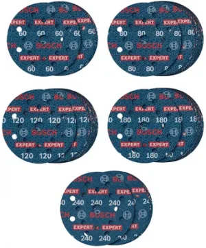 BOSCH EXPERT O780 Foil Zımpara 125mm Set 55'li
