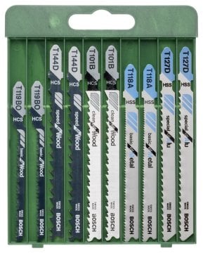 BOSCH DIY Ahşap&Metal Dekupaj Bıçağı Seti 10lu