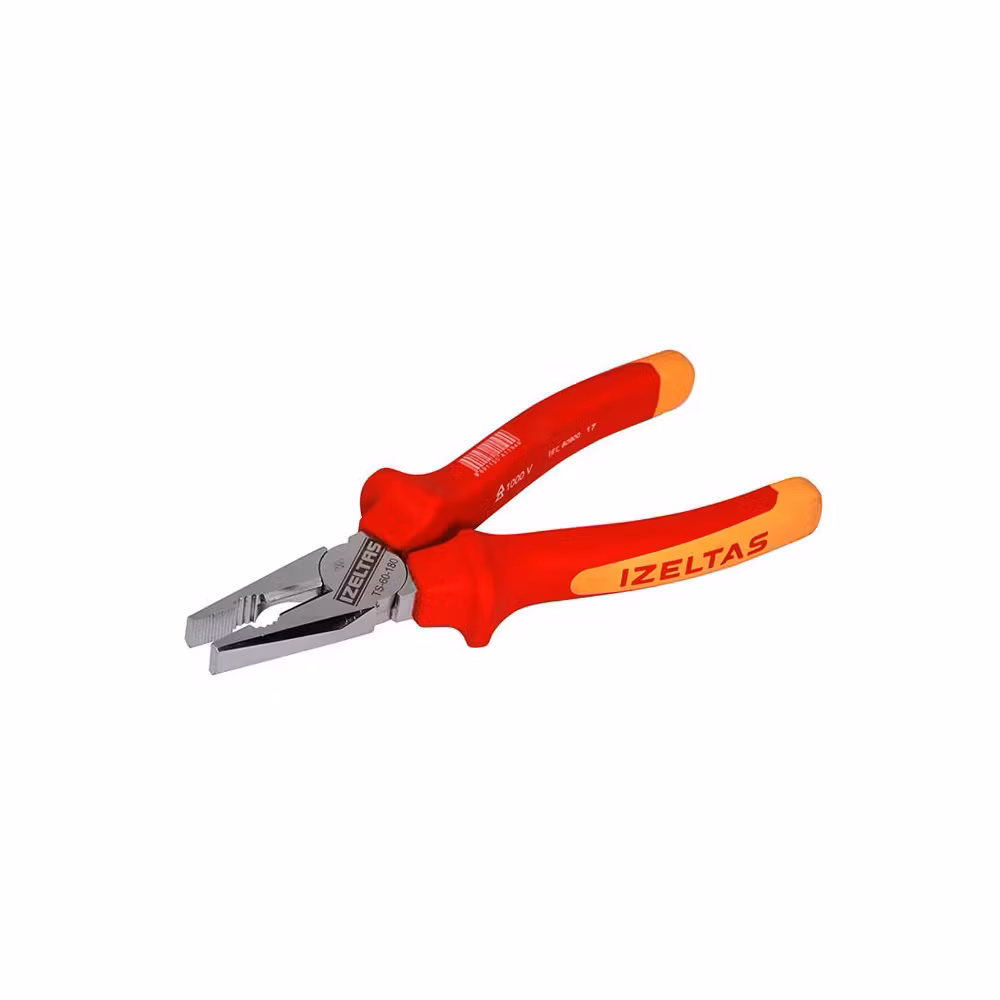 İZELTAŞ 1000V İZOLELİ ELEKTRİKÇİ KOMBİNE PENSE 200 MM