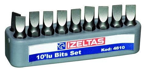 İZELTAŞ DÜZ BİTS UÇ SET 0.6X4.5 (25 MM)