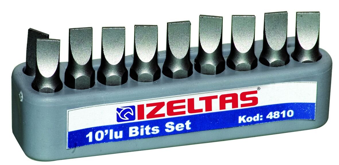 İZELTAŞ DÜZ BİTS UÇ SET 1.2X6.5 (25 MM)