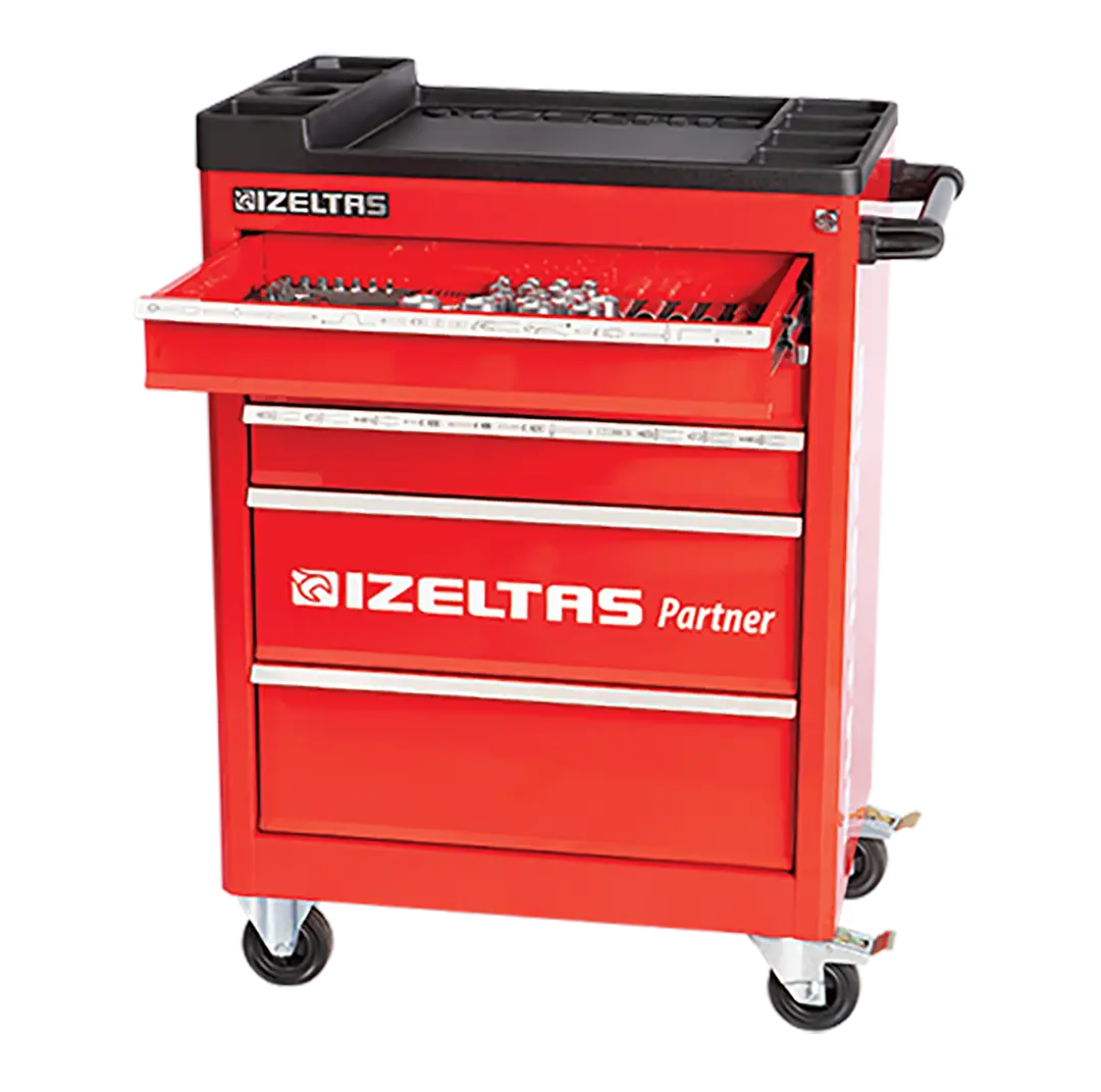 İZELTAŞ PARTNER SERİSİ TAKIM DOLABI 5 ÇEKMECELİ KIRMIZI