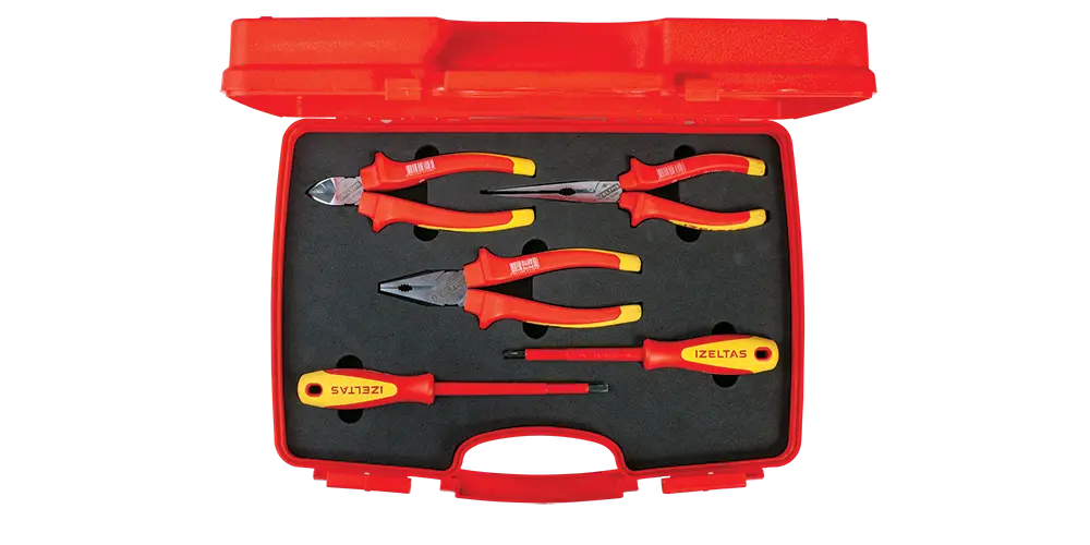 İZELTAŞ 1000V İZOLELİ ELEKTRİKÇİ SETİ (5 PARÇA)