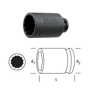 LN TOOL LOKMA 3/8 6 mm YILDIZ DERIN