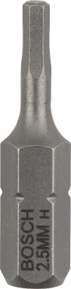 BOSCH ExtraHard Vidalama Ucu HEX2.5*25 mm 3'lü