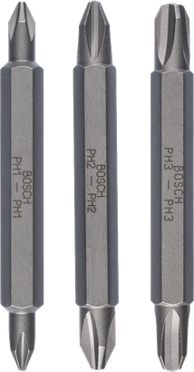 BOSCH Çiftli Vidalama Ucu PH11/22/33*60mm 3'lü