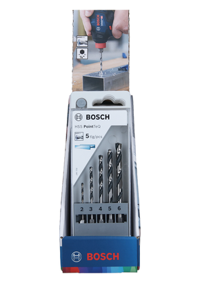 BOSCH HSSPointTeQ HEX Metal M. Uç Set 5'li x5