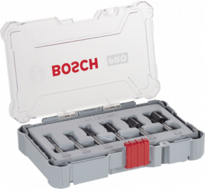 BOSCH Pro Freze Seti 6 'lı Düz 1/4"inc.şaftlı