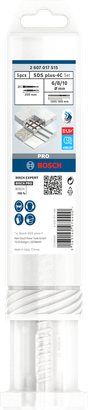 BOSCH PRO SDS-Plus-4C Uç ve Keski Seti 5 Parça