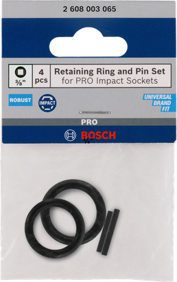 BOSCH PRO 3/8" Impact Tespit Halka ve Pim Seti