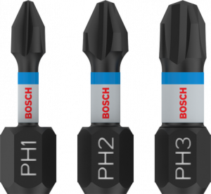 BOSCH PRO Impact Vidalama Ucu PH1/2/3*25mm 3lü