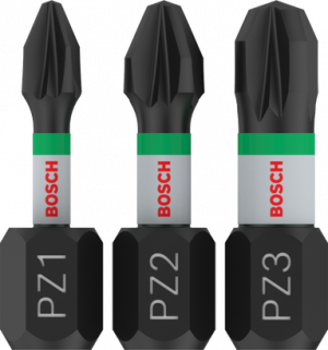 BOSCH PRO Impact Vidalama Ucu PZ1/2/3*25mm 3'lü